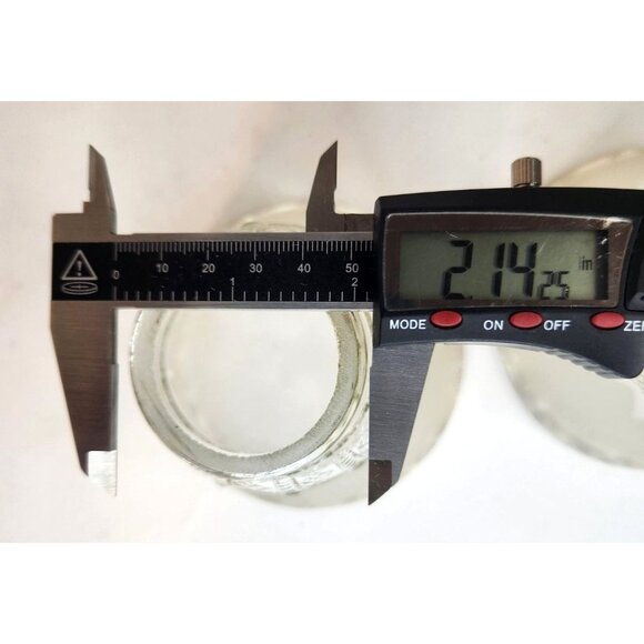 Vintage Frosted Glass Ruffled Lamp Shade Replacement, Diamond Crisscross Bell Li - Picture 7 of 16